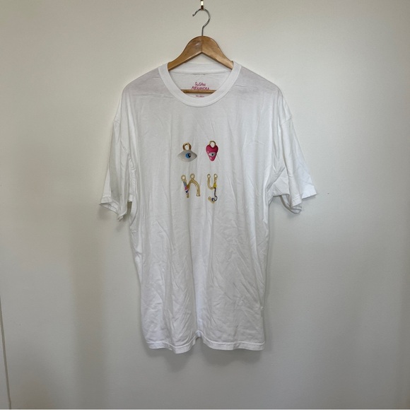 Susan Alexandra I Love NY Charm Tee in White XXL - Picture 1 of 4